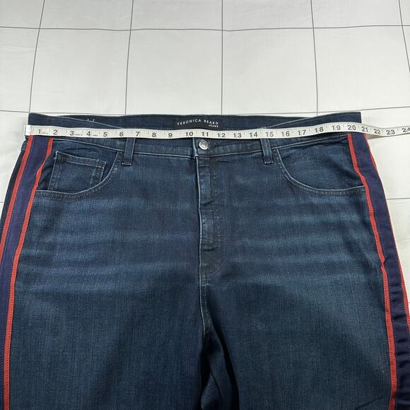 Veronica Beard Jeans Womens 22 Blue Carolyn Baby Boot High Rise Midnight New - Picture 9 of 14